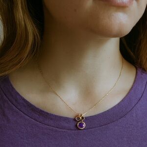 EFFY Gold and Purple Pendant